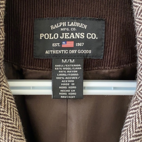 Ralph Lauren Polo Jeans Co Wool Herringbone Jacket - Picture 7 of 7